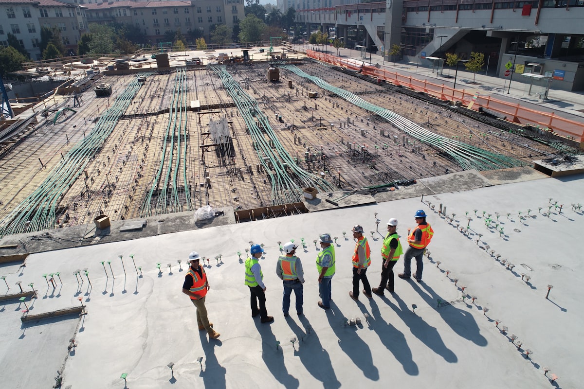 New build construction site